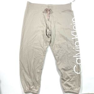 New Calvin Klein Performance Logo Sweatpants Size 3X Natural
